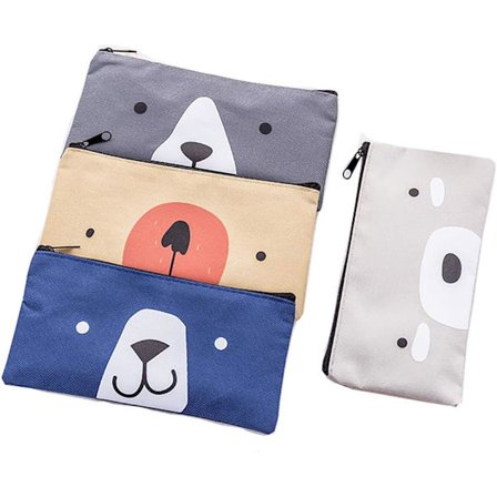 Penneetui til skolen, 4-pak penneetui til børn, penneetui S