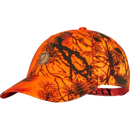 Fjällräven Women's Lappland Camo Cap in Orange Camo | Size: Small/Medium, G-1000