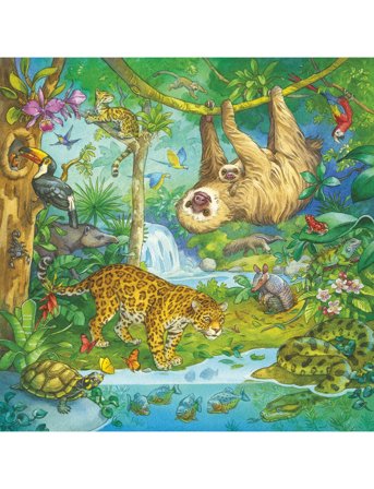 Ravensburger In The Jungle 3X49P - Multi/patterned - ONE SIZE