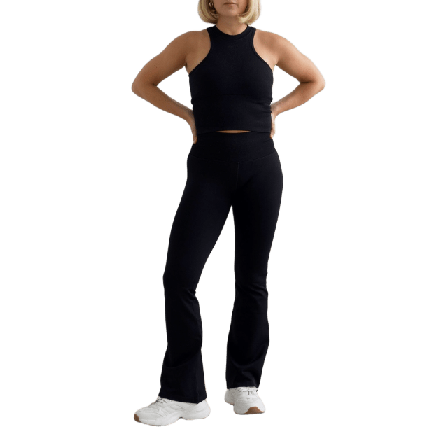 aim'n Shape Seamless Flare Petite Tights Underdelar Dam Svart S