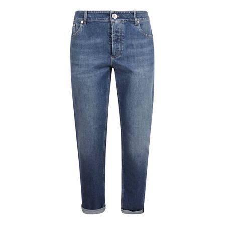 Brunello Cucinelli, Trousers Blauw, Heren, Maat:XL