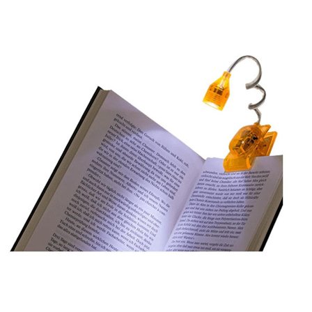 Boglampe - Læselampe / LED-lampe med klemme - Multifarvet lampe til bøger multifarve