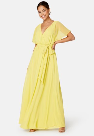 Goddiva-Flutter Chiffon Maxi Dress-XS (UK8)