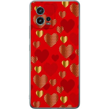 Yhteensopiva Puhelinkuori Motorola Motorola Moto G72 GoldenHearts