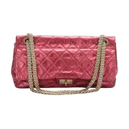 Chanel Vintage, Pre-owned Matelasse Reissue Flap Chain Bag Roze, Dames, Maat:ONE Size