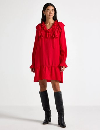 Lindex Dress Winny - Red - XS