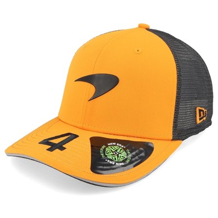 New Era - Motor Oransje trucker Caps - McLaren F1 25 Norris 9SEVENTY Papaya/Grey Trucker @ Hatstore