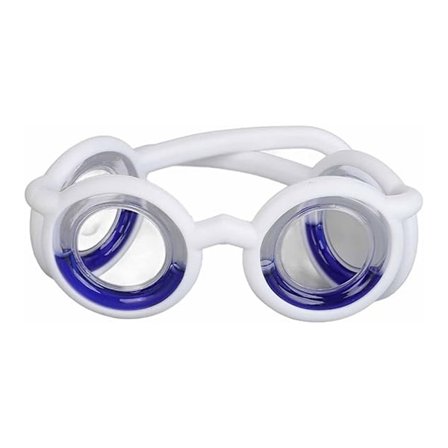 Reisesykeglass uten linser, flytende, lindring mot kvalme ved bilsyke og sjøsyke, forebyggende, resynkroniserende, bred anvendelse, sammenleggbar