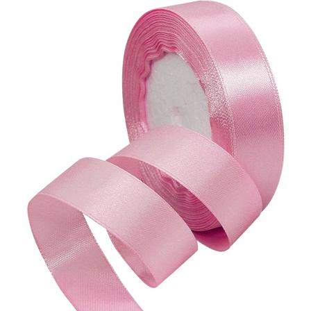 22M Satengbånd 2cm (rosa) Bredt Satengbånd Gavebånd Dekorasjonsbånd Julebryllup, Bryllup Og Bursdag Stoffbånd, Gavebånd G