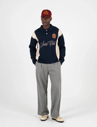 Prohibited Contrast Clubhouse Knit - Navy - XXL
