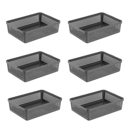 Plastoppbevaringskurver/Organiseringskurver, 34*25*9.2cm