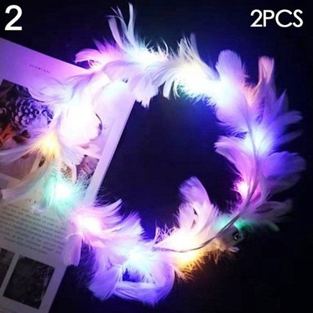 stk. Glødende LED Garland Halloween Krone Blomst 5 5 5