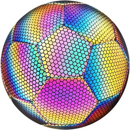 Lysende fotball størrelse 4 & 5, lysende ball for nattspill og trening [D] Flerfarget