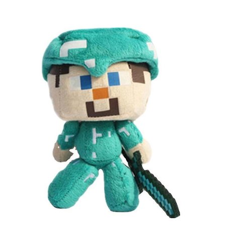 Minecraft My World Plush Doll Steve Diamond Set Doll Plush Toy Pillow Children Boys Gifts 18cm