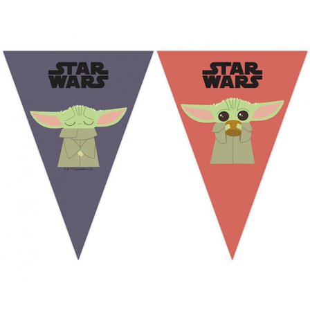 Star Wars Mandalorian Flaggbanderoll - Star Wars Kalas Dekoration - Kalaslagret.se