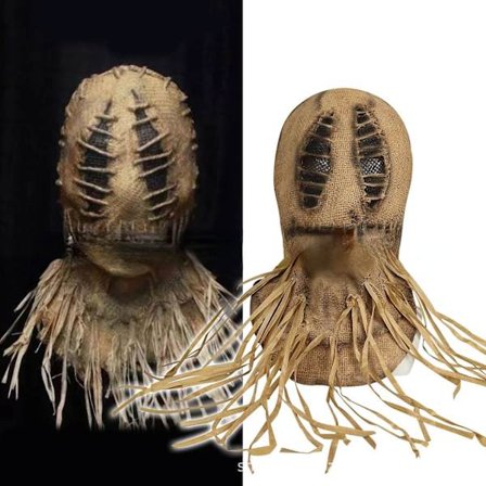 Scarecrow Mask Halloween Vivid Mask Headgear Funny Props Horror Masquerade Scarecrow Mask Cosplay Party Props Stitch Mask