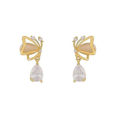 Zirkon Mikro-sett Sommerfugl Øredobber Luksus Opal Øredobber