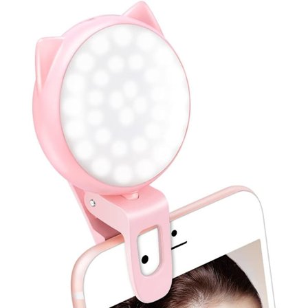 Selfie Ringlampa Dimbar Ringlampa Clip-on