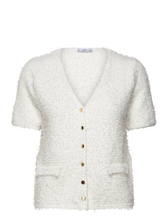 Mango | Short-Sleeved Bouclé Cardigan | S