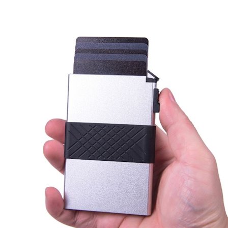 Slank Pung Business Pocket Pung til Mænd Aluminium Pung Pung