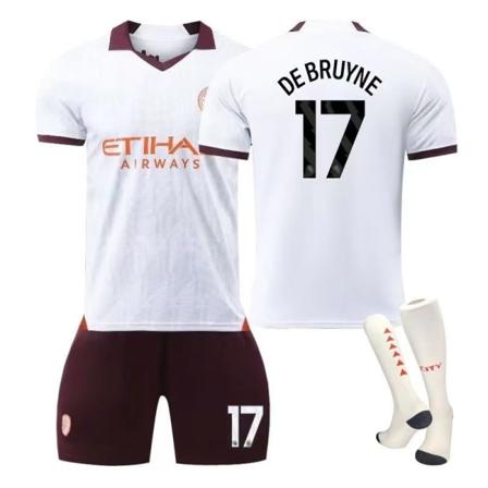 23-24 Paris Miami Real Madrid Manchester City tröja hem och borta vuxen barn fotbollströja uniform k23-24 No. 17 L