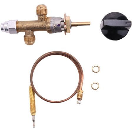 Propangas LPG Gas Pit Control Flameout Pit Control Varmedetektor med Termoelement og Knap