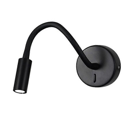 LED sänglampa läslampa hotell sänglampa böjt rör spotlight LED slang vägg