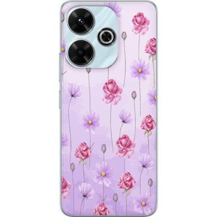 Kompatibel Mobilcover til Xiaomi Redmi 13 Petal Reverie Lilac Mist
