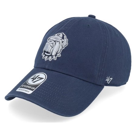 47 Brand - College Modrá unconstructed Kšiltovka - Georgetown Hoyas 47 Clean Up Loop Label Navy Dad Cap @ Hatstore