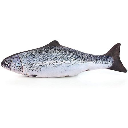 Kattegræs Legetøj Simulation Plys Fisk 3D Karpe Kat Legetøj Forbrugsvarer