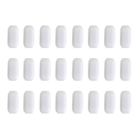 25 stk. Magnetomrører Mixer Omrøringsstave Hvide Omrøringsstave