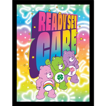 Care Bears Ready Set Care Inramad Tryck 40cm x 30cm Flerfärgad