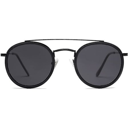 Små retro runde polariserte solbriller Uv400 dobbel bro Sunnies Sunset Sj1104