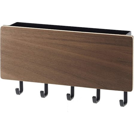 1 Hjemmeholder Magnetisk Veggarrangør Kroker & Skuff Stål + W