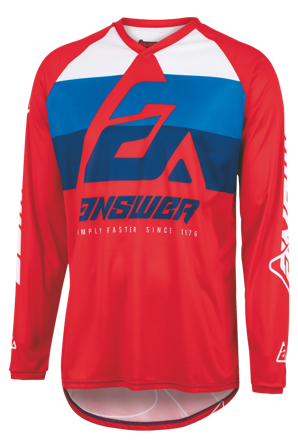 Maglia Cross ANSWER SYNCRON CC Rosso-Bianco-Blu L