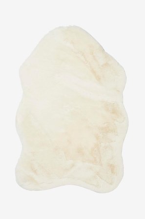 Skinnwille - Fäll Fluffy - Vit - Fällar & skinnmattor - 60X90 - Från Homeroom