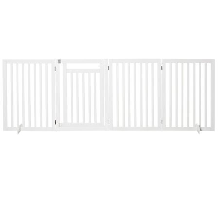 Stair Gate Kokoontaittuva Ei Porausesteitä Portti Suojaportti 4 Kpl Vapaasti Seisova 2 Tukijalalla Valkoinen 81 Cm
