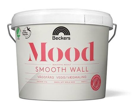 Beckers Väggfärg, Mood Smooth Wall matt, 3L, Valfri kulör, Färg & tapeter