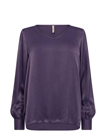 Sc-Hope Bluse Langermet Lilla Soyaconcept*Betinget Tilbud