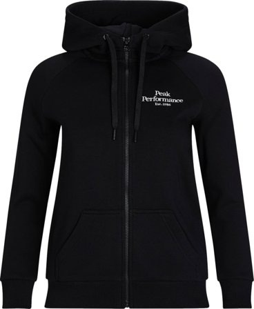 Peak Performance Women's Original Zip Hood Women long-sleeved sweaters Black S