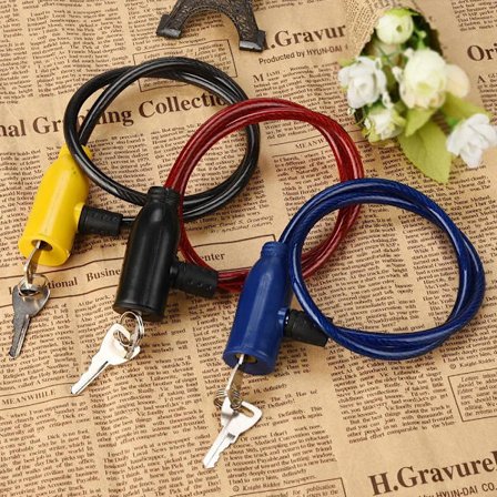 Cycling Anti-Theft Safety Bike Lock Cable Locks With 2 Keys Security Steel Wire Metal Lock For Bike Bicycle Electric Scooter