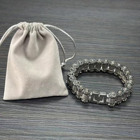 1kpl Miesten Kestävä Teollisuusrannekoru 304 Ruostumatonta Terästä