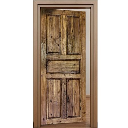 3D dørklistermærker Retro træklistermærke Peel and Stick