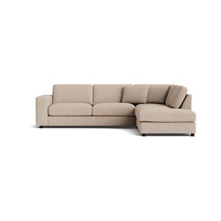 Oasis hjørnesofa, højrevendt - Loop Beige - 271x213x79 - Sofa, hjørnesofa