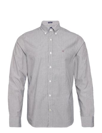 Slim Broadcloth Banker Bd Skjorta Casual Multi/mönstrad GANT