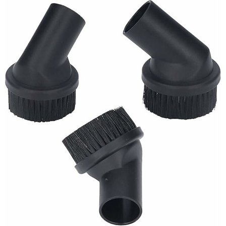 3 stk Rund Børst til Støvsuger, 35 mm/1,38 tommer Indre Diameter Rund Støvbørst til Støvsuger