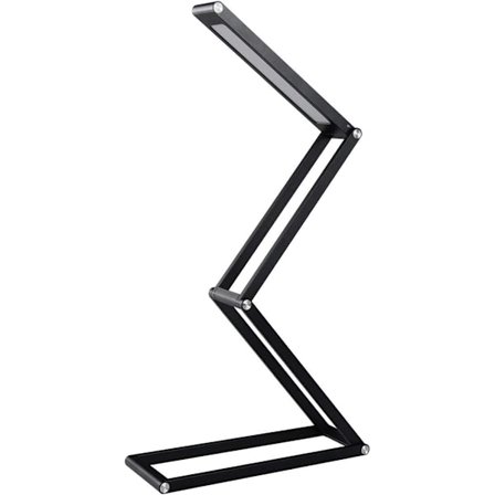 LED-skrivebordslampe, sengelampe, foldbar bordlampe i aluminium, trådløs