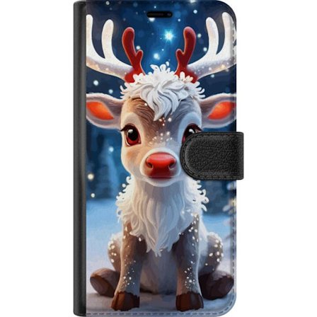 Kompatibel Tegnebogsetui til Samsung Samsung Galaxy A16 5G Sød Ren Vinter Julemotiv Kawaii Rensdyr Sne Lys Jul Adorabel Sød Dyr Festlig Ferie Lyst M