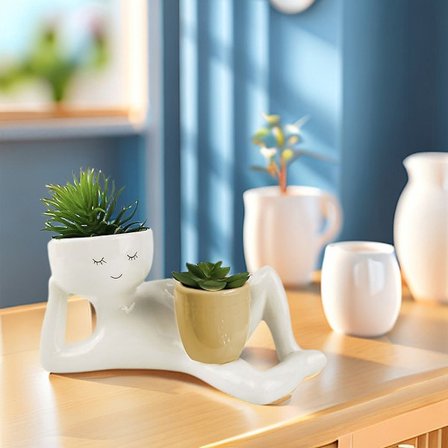 Lazy Guy er Krukor För Inomhus s Hartsblommor