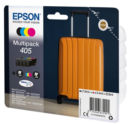 Epson 405 - 4-pack - svart, gul, cyan, magenta - original - blekkpatron